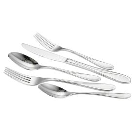 30-Piece Silverware Set, Food-Grade Stainless Steel Flatware Utensils, Mirror Finished Cutlery Set, Dishwasher Safe Eating Tableware for Kitchen Home