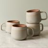 Large Ceramic Coffee Mugs Set of 4 | 16 oz Stoneware Coffee Cups | Lead-Free
