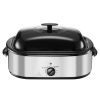 Roaster Oven, 20QT Electric Roasting Pan, 150-450 F Adjustable Temperature Fast-Cooking Turkey Roaster, Turkey Oven with Self-Basting Lid