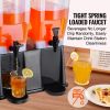 Beverage Dispenser, 3 Gallon x 2 Drink Dispensers for Parties, Plastic Juice Dispenser with Stand Spigot Lid, Iced Tea Lemonade Juice Water Dispenser