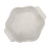 Stoneware 2 Cup Snowflake Cocotte with Lid, White