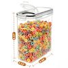 Cereal Container, Food Storage Containers with Lids Airtight Plastic Cereal Keeper Dispenser for Kitchen Pantry, 135 fl oz