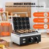 Electric Donut Maker, 1550W Commercial Doughnut Machine with Non-stick Surface, 12 Hole Double-Sided Heating Waffle Machine Makes 12 Doughnuts