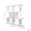 Large Wall Mounted 3 Tier Rustic Bottle Wine Rack,Multifunctional Wooden Wall Mounted Wine Rack,Storage Rack with Wine Glass Holder