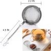 2PCS Premium Tea Infusers for Loose Leaf Tea - Upgraded Tea Strainers and Tea Balls for Flavoring Herbal Spices and Seasonings