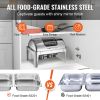 Roll Top Chafing Dish Buffet Set, 9 Qt, Stainless Steel Chafer with 2 Half Size Pans