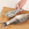 2pcs Manual Fish Scale Remover Scales Scraper Household Kitchen Gadget With Lid Fish Scale Scraper Plastic Gadget For Scraping Fish Scales Scraper