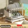 Kitchen Dish Drying Rack â€“ Large Capacity with Drain Board