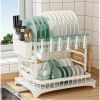 Kitchen Dish Drying Rack â€“ Large Capacity with Drain Board